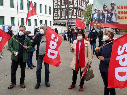 1. Mai 2021 in Kirchheim - Solidarität ist Zukunft!