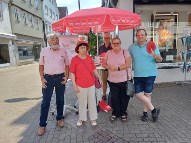 Infostand der SPD-Fraktion zur Finanzsituation